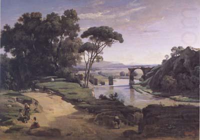Le pont d'Auguste a Narni (mk11), Jean Baptiste Camille  Corot